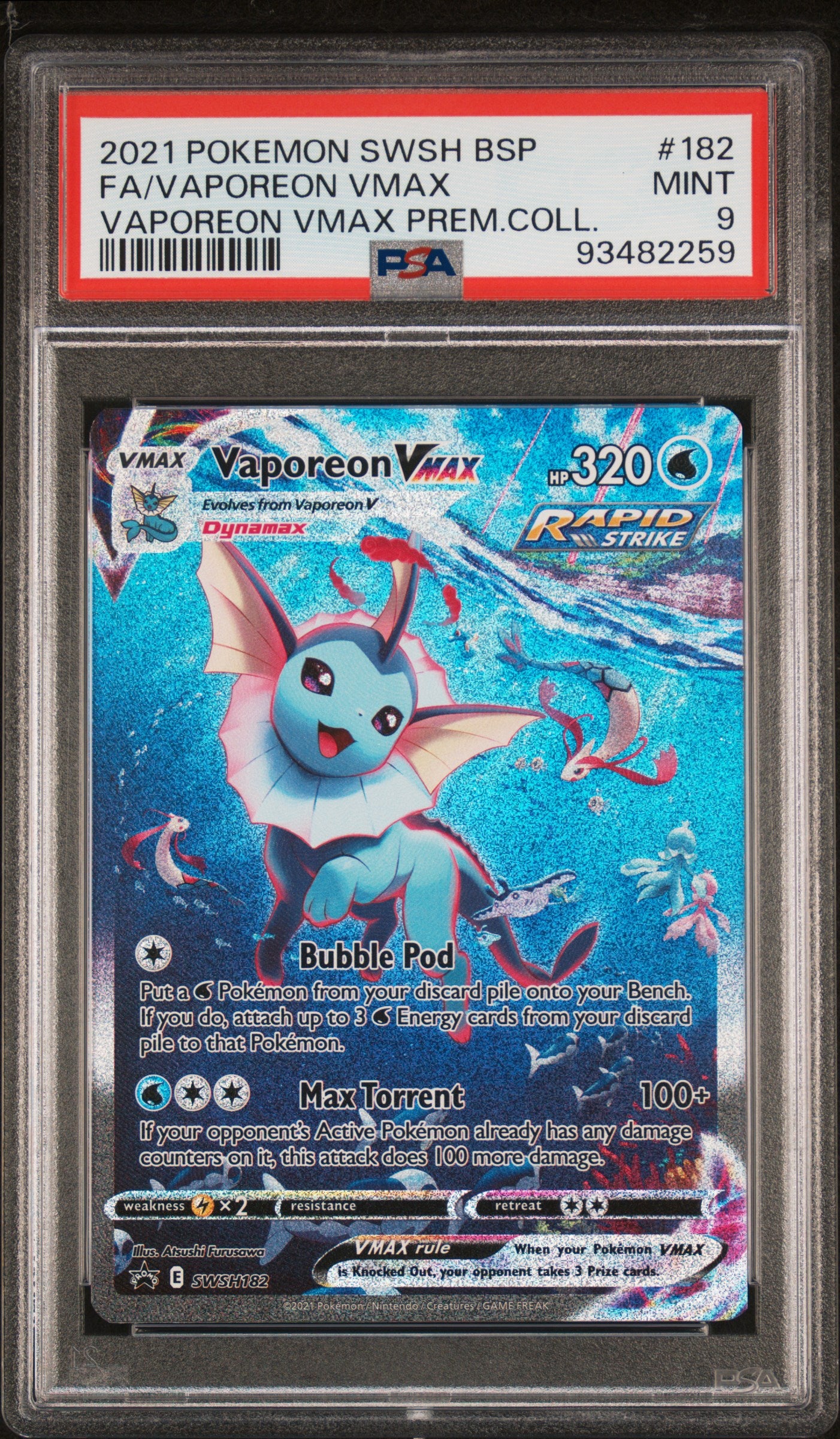 Vaporeon Vmax PSA 9